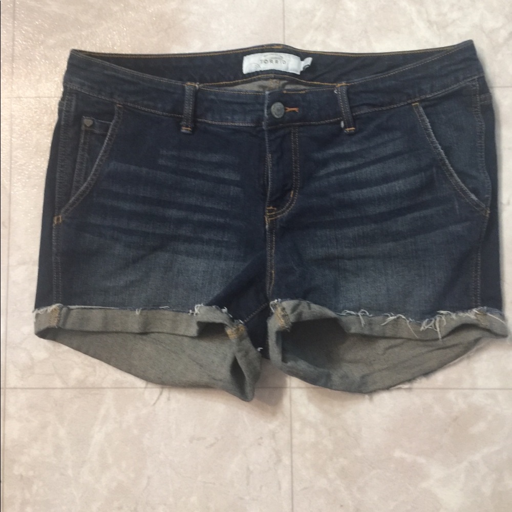 Torrid Cut Off Jean Shorts 16